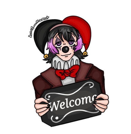 Fully colored bust discord sticker